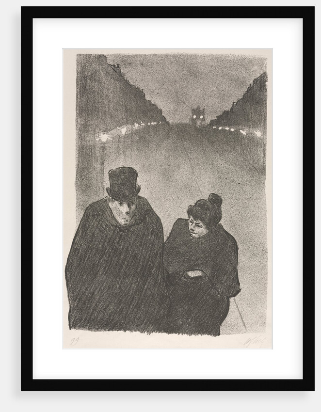 Ah, it's true, my poor old man, you would be the first to whom I would have made to miss his bus…, by Henri Gabriel Ibels