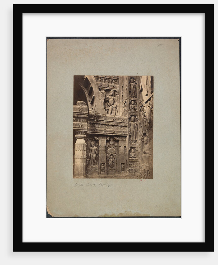 Ajinta Cave No. 19, 1850s-1870s by Francis Frith & Co.