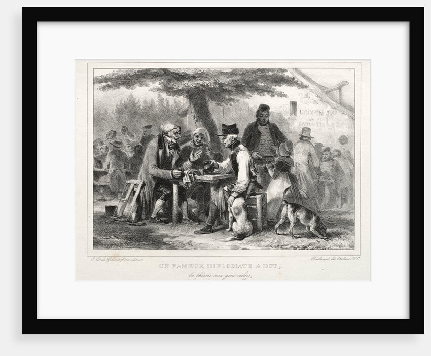 Album for 1832: Un famous diplomat à dit…, 1832 by Auguste Raffet