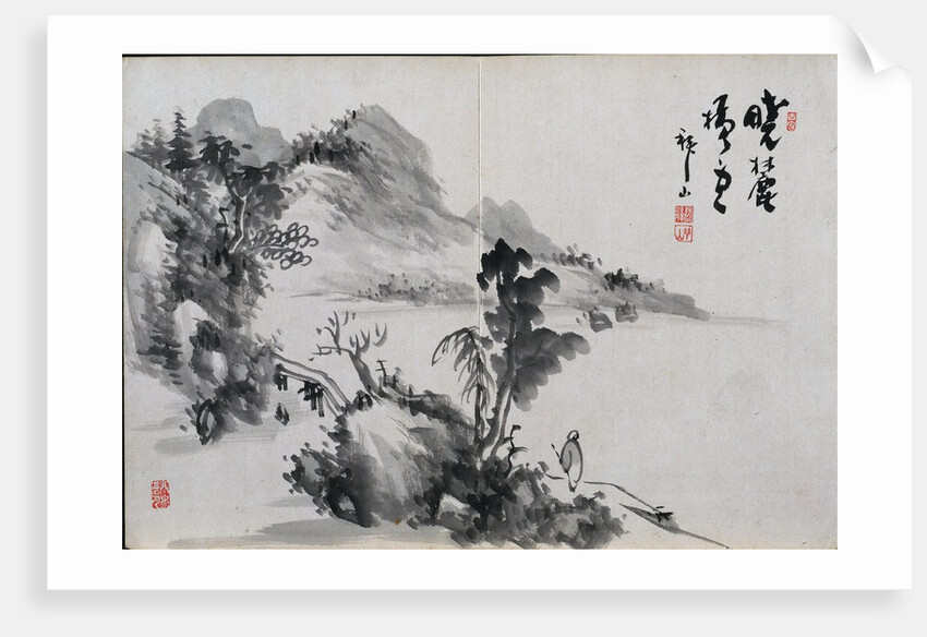 Album of Landscape Sketches, 19th Century by Yoshitsugu Haizan