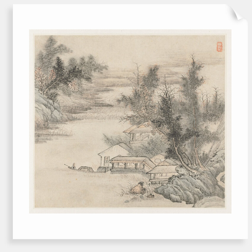 Album of Landscapes: Leaf 2, 1677 by Wang Gai