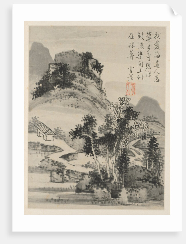 Album of Seasonal Landscapes, Leaf D, 1668 by Xiao Yuncong
