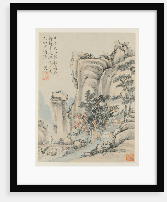 Album of Seasonal Landscapes, Leaf E, 1668 by Xiao Yuncong