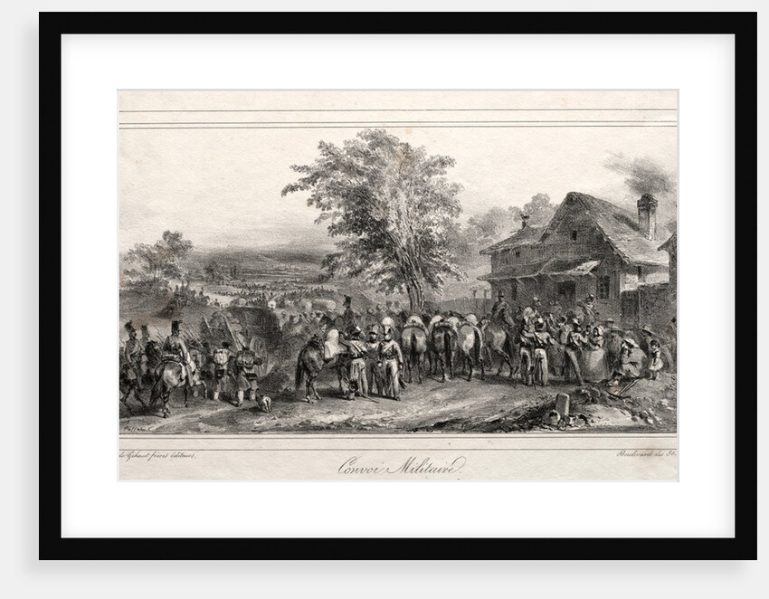 Album pour 1831: Convoi militaire, 1831 by Auguste Raffet