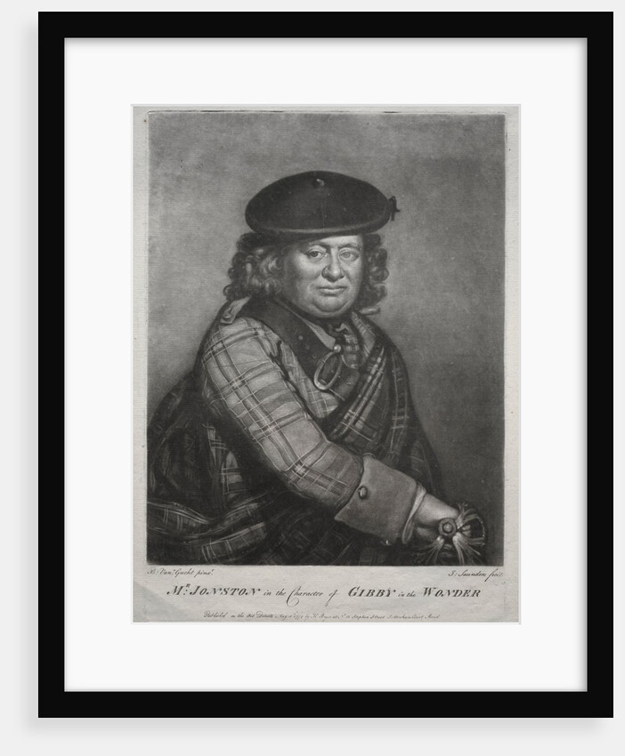 Alexander Jonston in the character of Gibby in 'The Wonder', 1774 by Joseph I Saunders