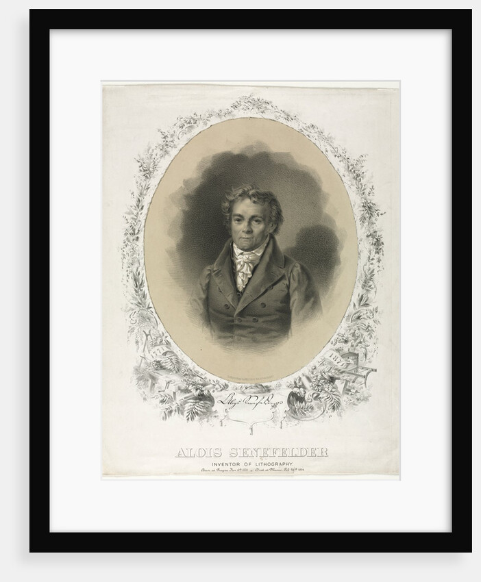 Alois Senefelder, 1871 by Joseph F. Knapp; Henry B. Major