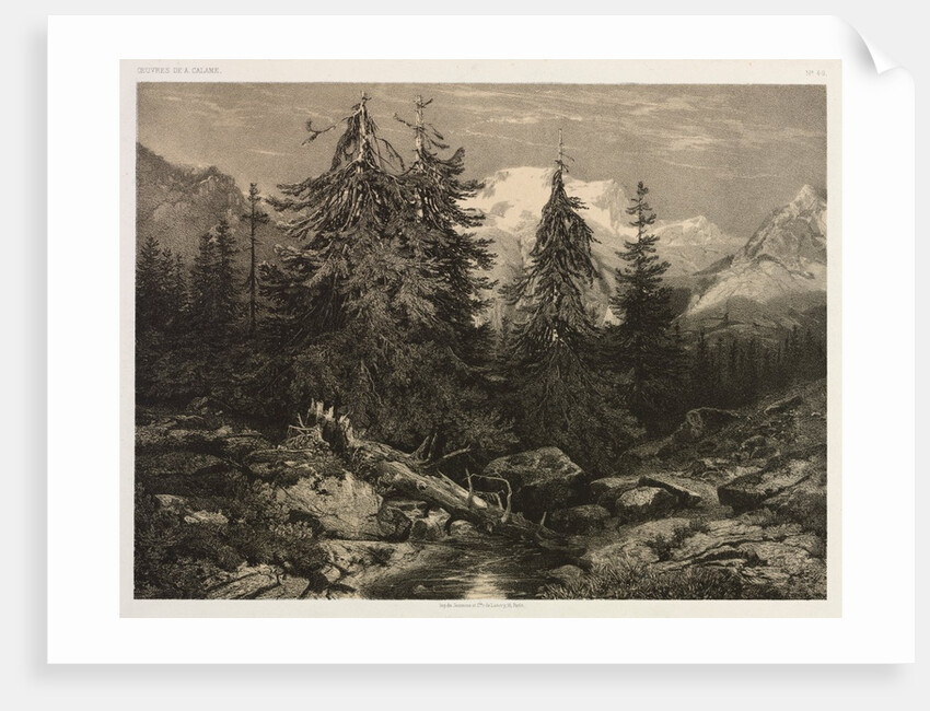 Alpine Stream by Alexandre Calame