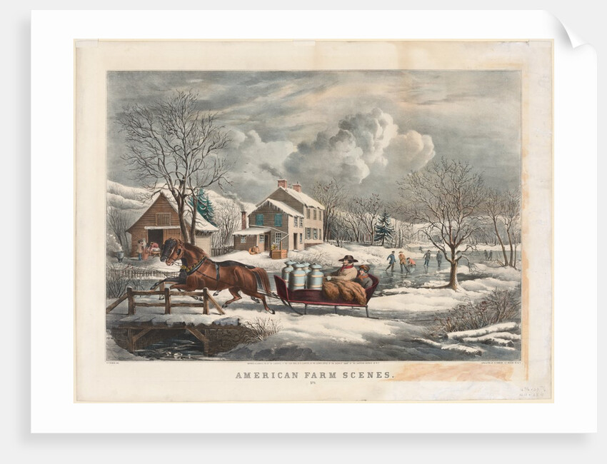 American Farm Scenes, Winter, 1853 by Nathaniel Currier