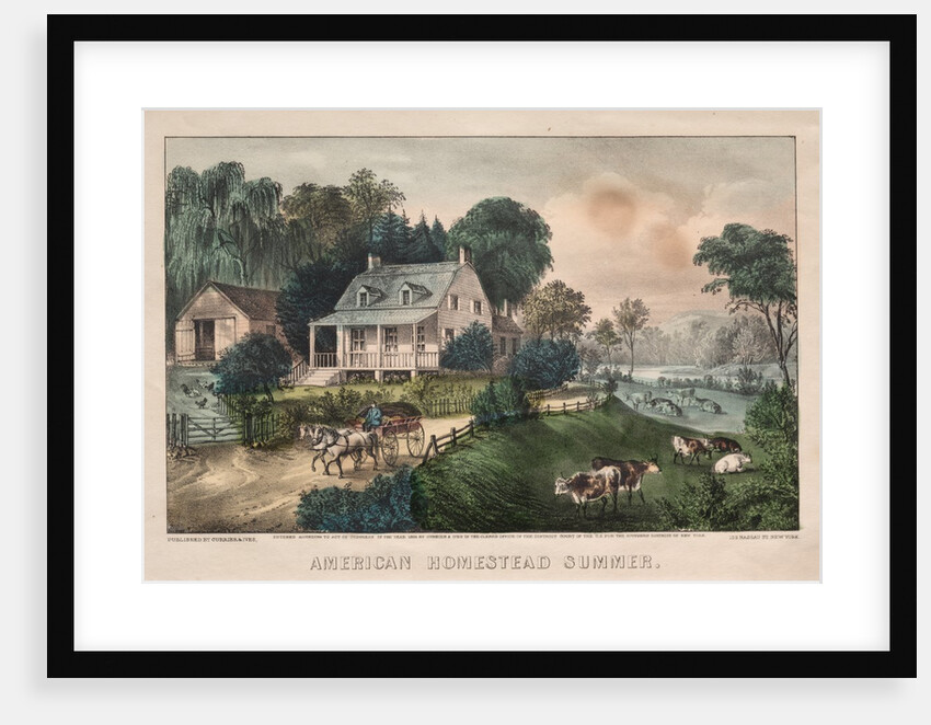 American Homestead, Summer, 1869 by James Merritt Ives; Nathaniel Currier