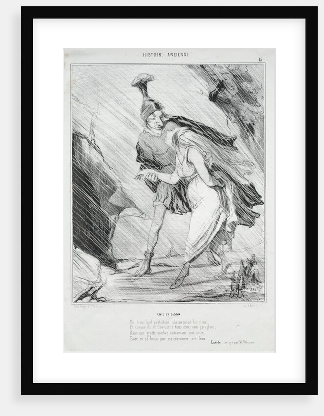 Ancient History: Enée and Didon, 1842 by Honoré Daumier