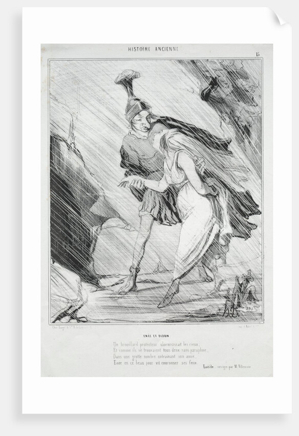 Ancient History: Enée and Didon, 1842 by Honoré Daumier