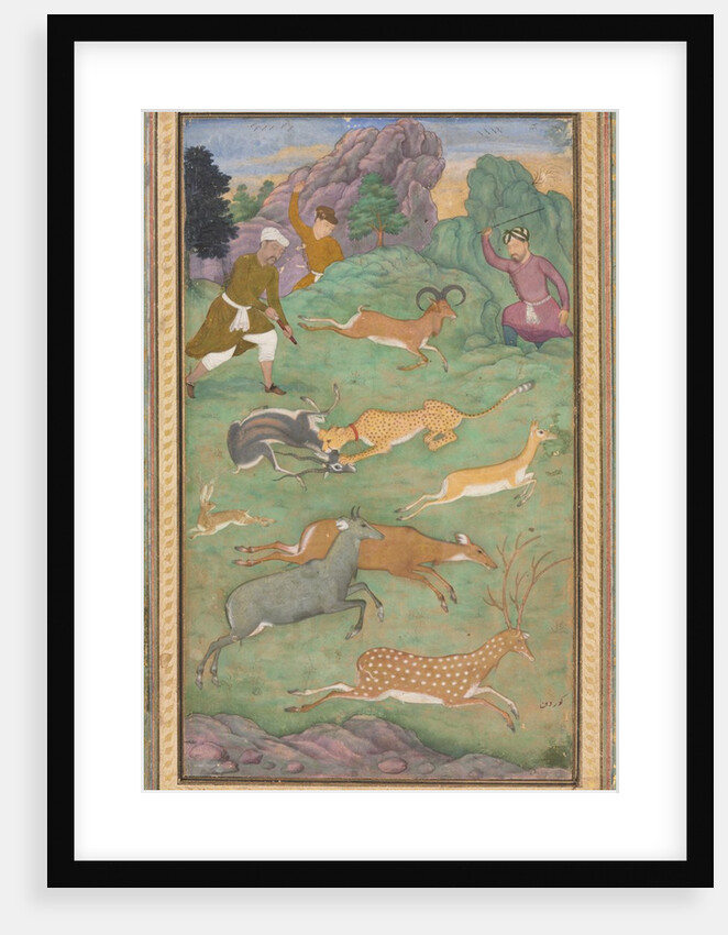 Antelope and deer hunt, c. 1602-1604 by Govardhan