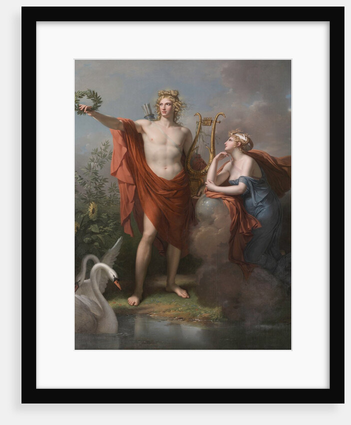 Apollo, God of Light, Eloquence, Poetry and the Fine Arts with Urania, Muse of Astronomy, 1798 by Charles Meynier