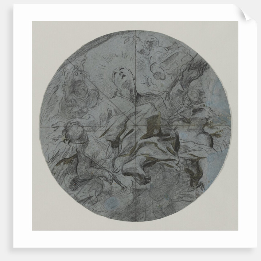 Apotheosis of a Saint, second half 17th century by Giovanni Battista Benaschi