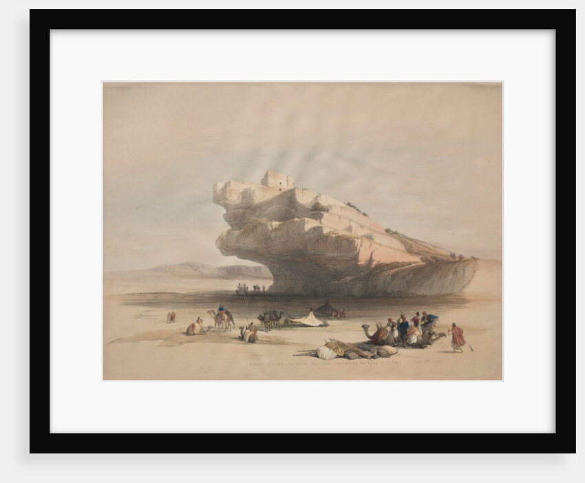 Approach to Petra, an Ancient Watch Tower Commanding the Valley of El Chor, 1839 by David Roberts