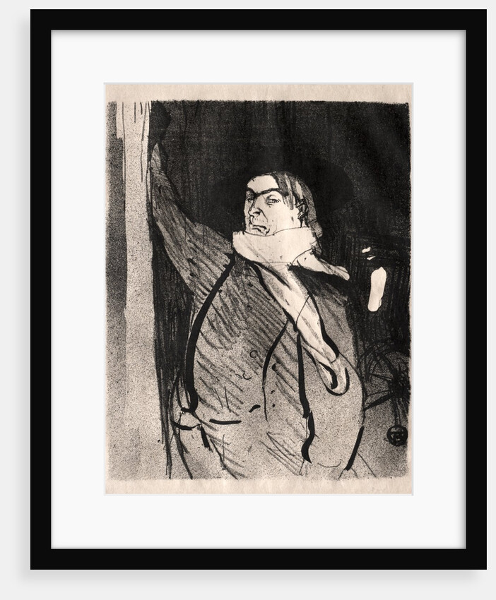Aristide Bruant, 1893 by Henri de Toulouse-Lautrec