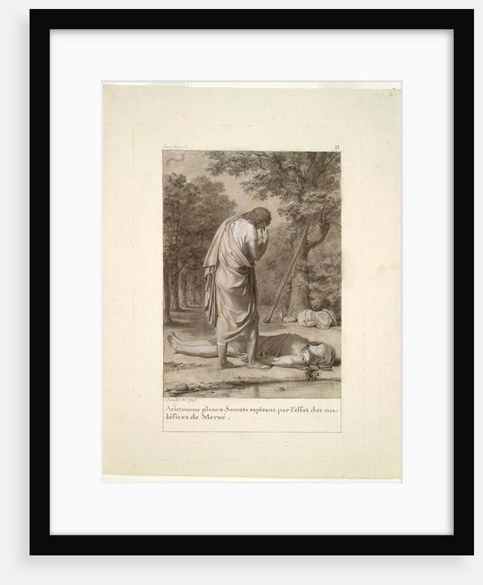 Aristomenes Mourning the Death of Socrates from the Bewitchment of Meroë…'The Golden Ass'), 1795 by Antoine-Denis Chaudet