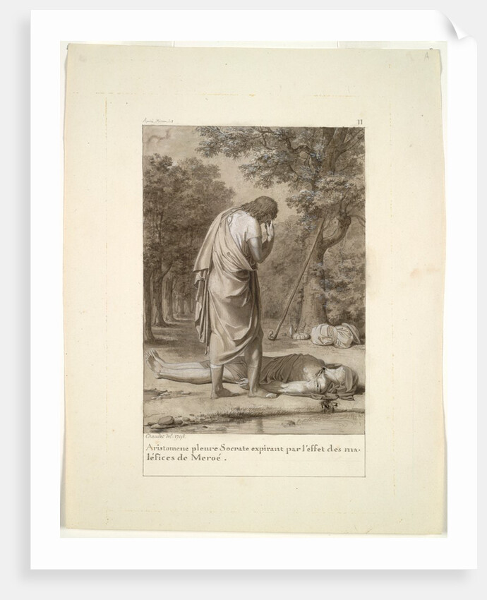 Aristomenes Mourning the Death of Socrates from the Bewitchment of Meroë…'The Golden Ass'), 1795 by Antoine-Denis Chaudet