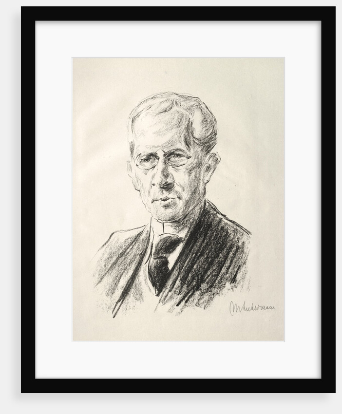 Arno Holz Mappe: Portrait Arno Holz, 1923 by Max Liebermann
