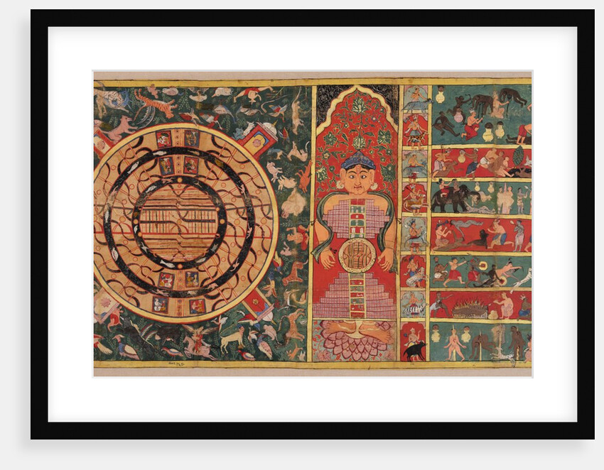 Athai-dvipa: The two and a half continents, the universe in the shape of a person…, 1613 by Unknown