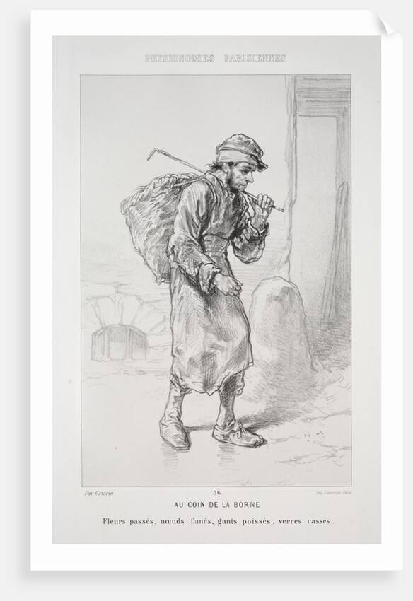 Au Coin de la Borne by Paul Gavarni