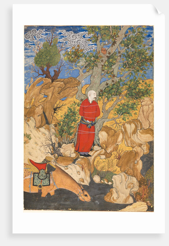 Aulad Tied to a Plane Tree, from a Shahnama by Firdausi, 1575-1600 by Sadiqi Bek