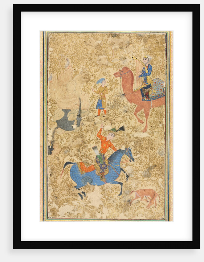 Bahram Gur and Azada, from a Shahnama of Firdausi, 1500s by Unknown
