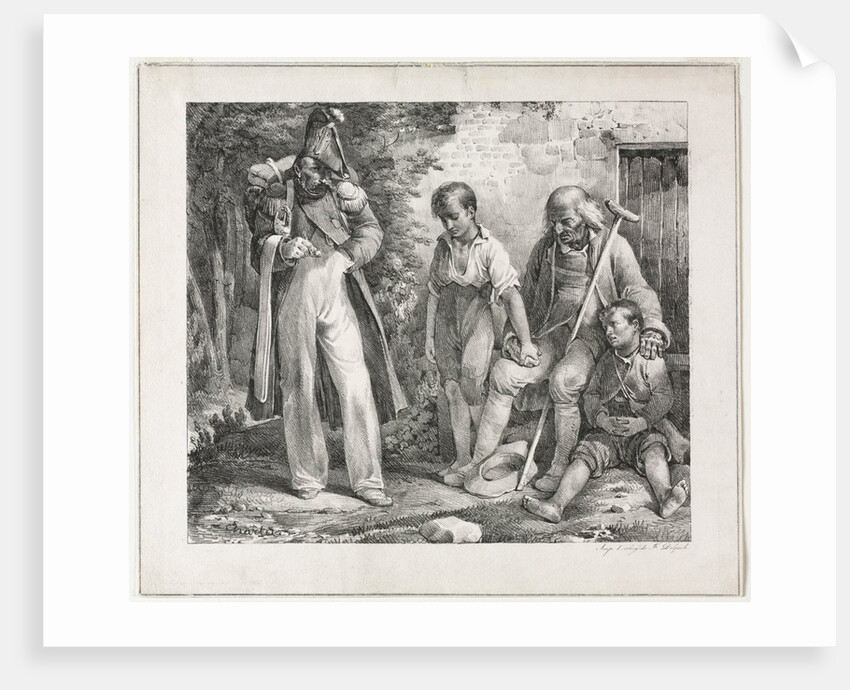 Begging for Alms, 1819 by Nicolas Toussaint Charlet