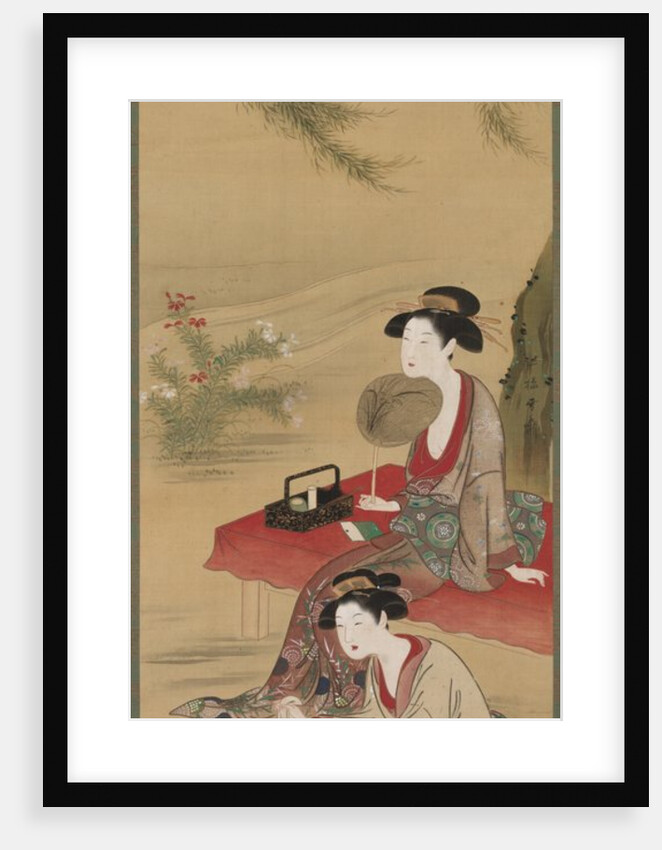 Beneath the Willow, after 1778 by Tsukioka Sessai