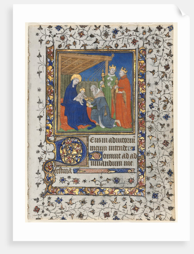 Bifolio from a Book of Hours: Adoration of the Magi, c. 1415 by Boucicaut Master