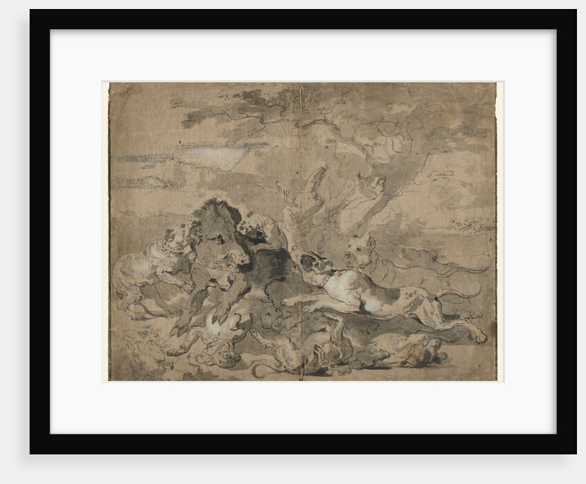 Boar Hunt, c. 1672 by Abraham Hondius
