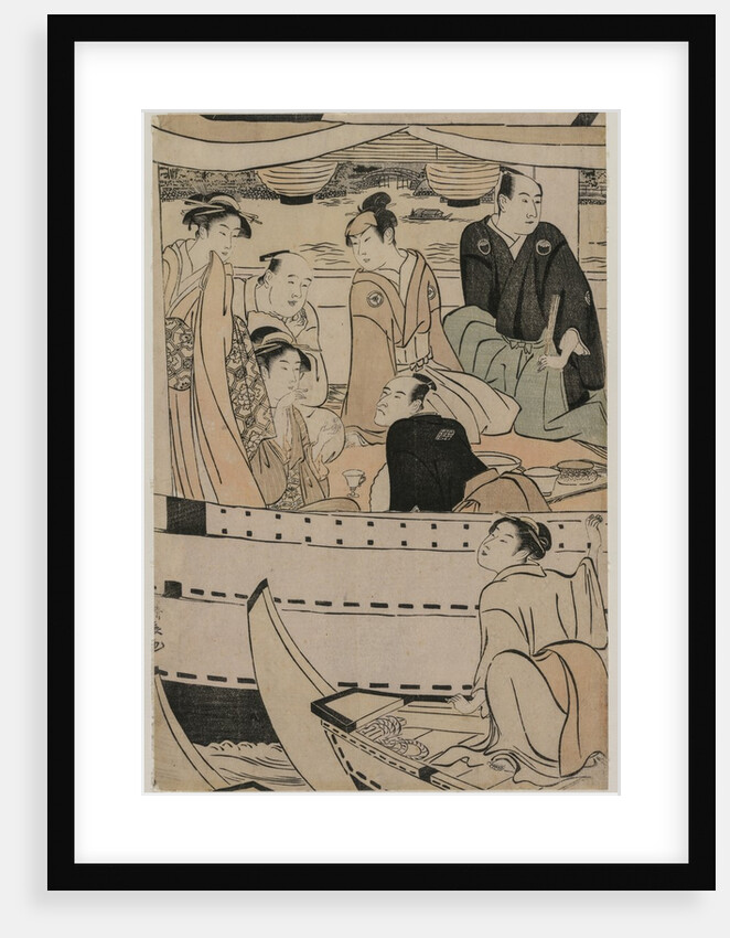 Boating Party on the Sumida River, 1789 by Torii Kiyonaga