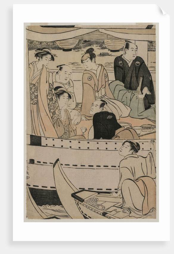Boating Party on the Sumida River, 1789 by Torii Kiyonaga