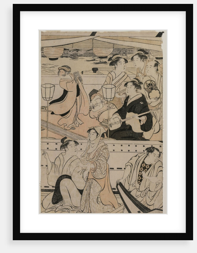 Boating Party on the Sumida River, 1789 by Torii Kiyonaga