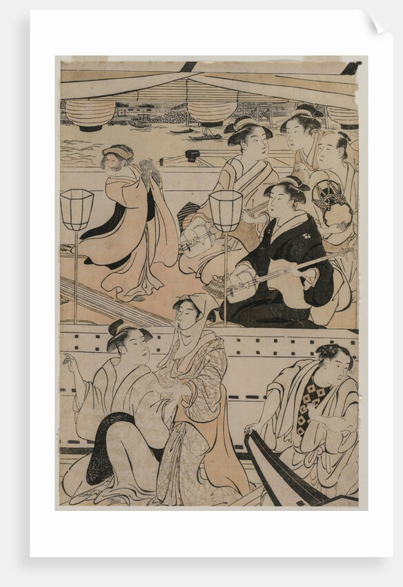 Boating Party on the Sumida River, 1789 by Torii Kiyonaga