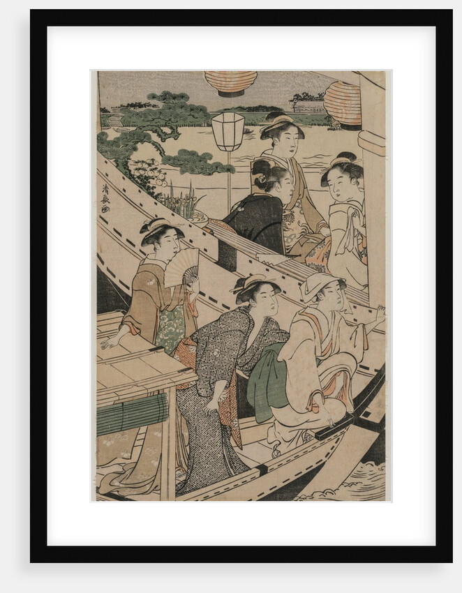 Boating Party on the Sumida River, 1789 by Torii Kiyonaga