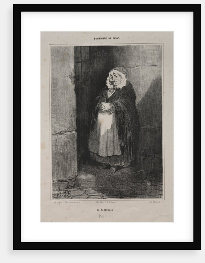 Bohemians of Paris, plate 15: The Pedestrain, 1841 by Honoré Daumier