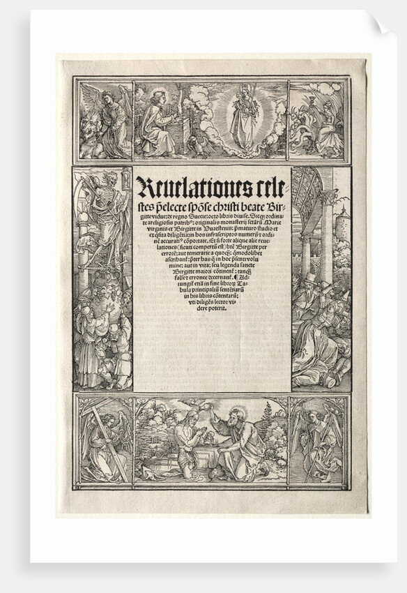 Border - with The Baptism of Christ by Albrecht Dürer