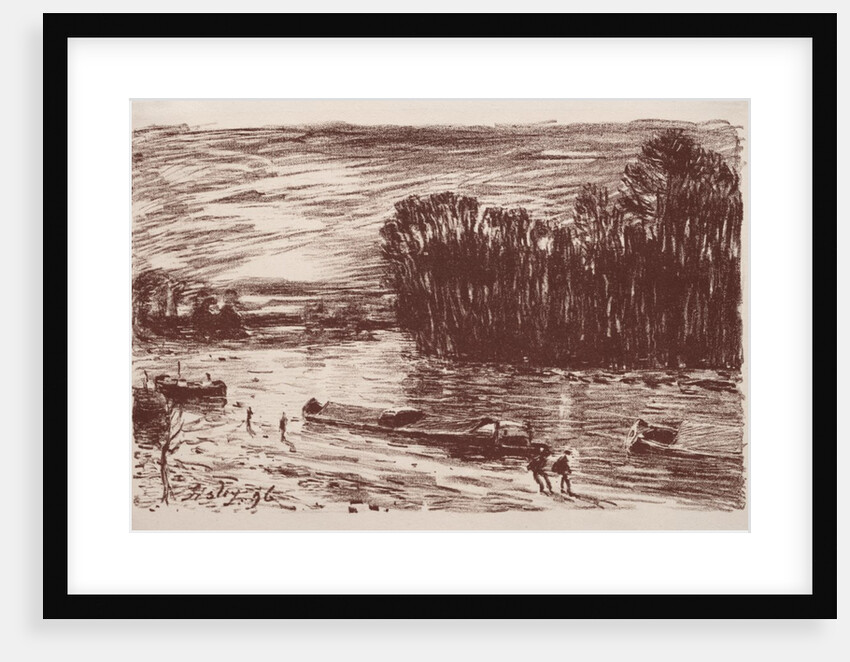 Bords du Loing, près Saint-Mammès, 1896 by Alfred Sisley