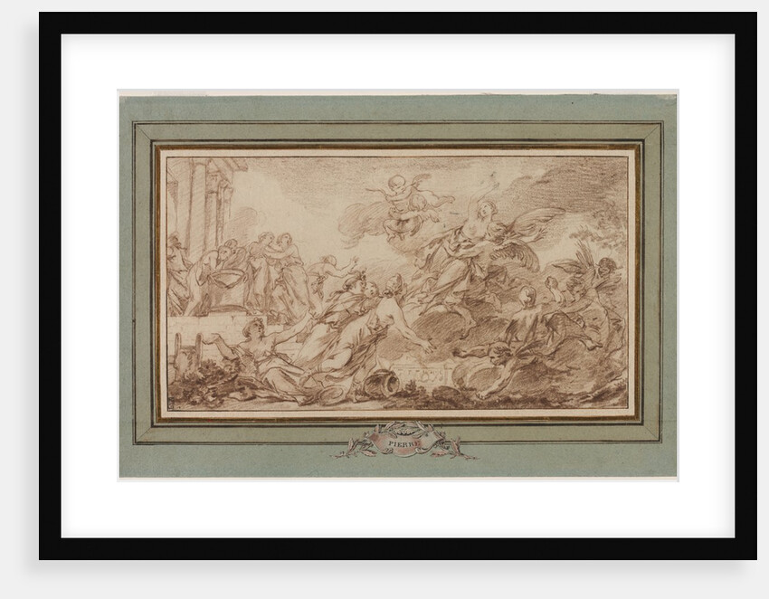 Boreas Abducting Oreithyia, c. 1755-1760 by Jean-Baptiste-Marie Pierre