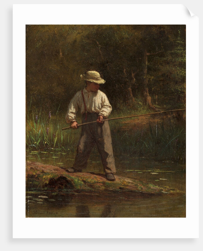 Boy Fishing, 1860s by Eastman Johnson