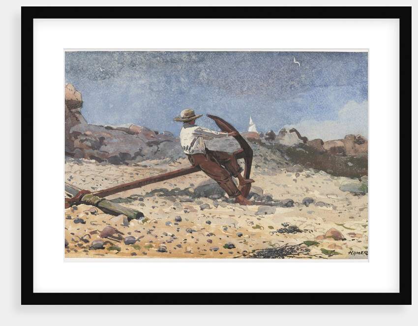 Boy with Anchor, 1873 by Winslow Homer