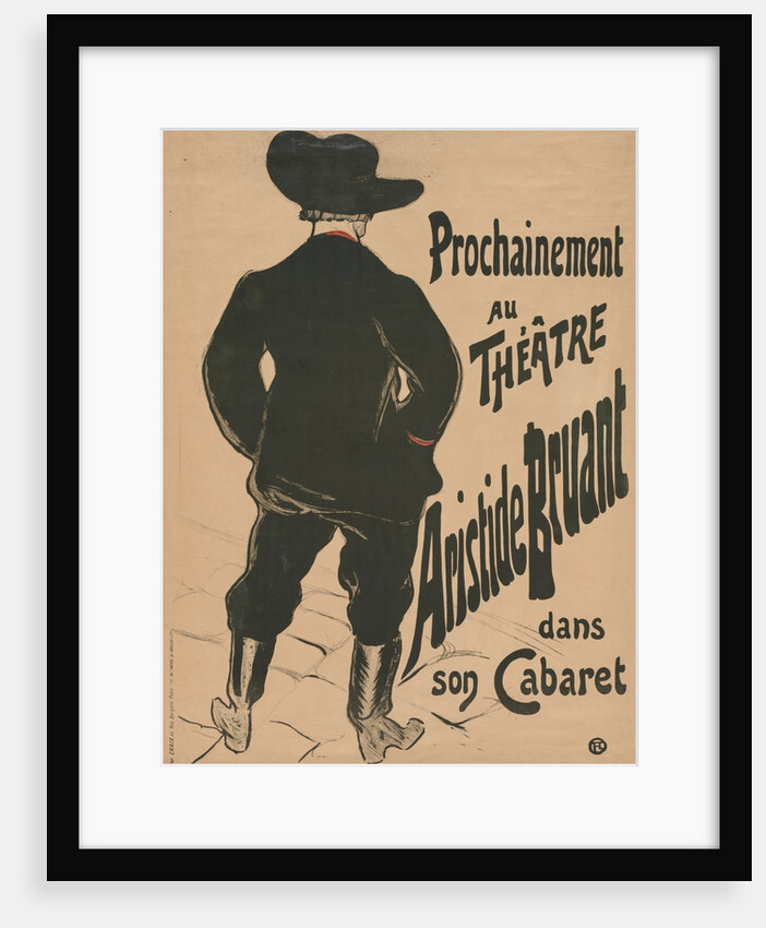 Bruant au Mirliton, 1894 by Henri de Toulouse-Lautrec