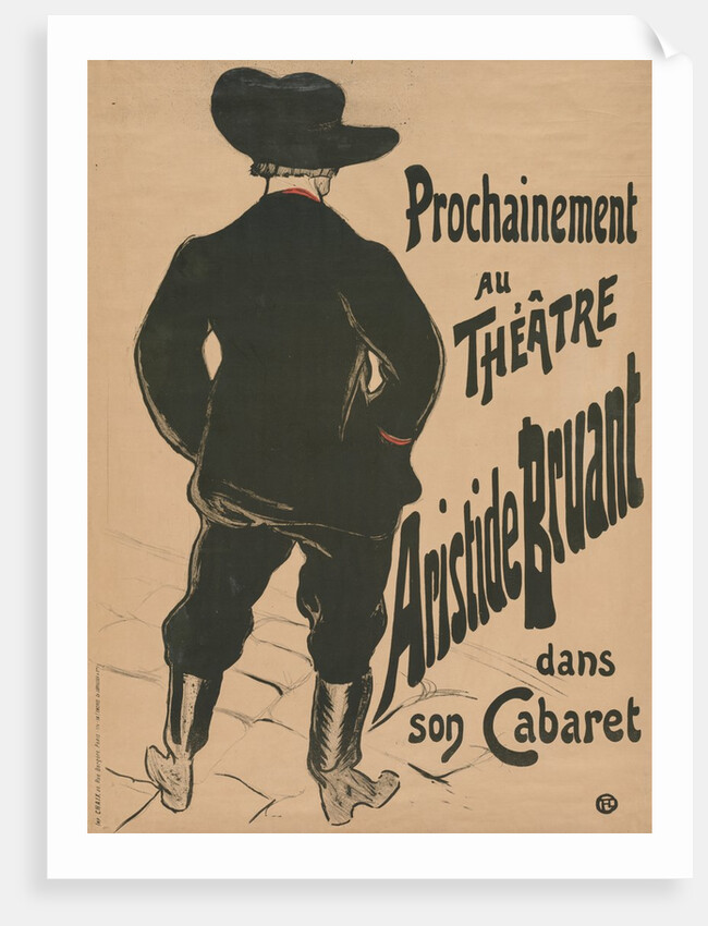 Bruant au Mirliton, 1894 by Henri de Toulouse-Lautrec