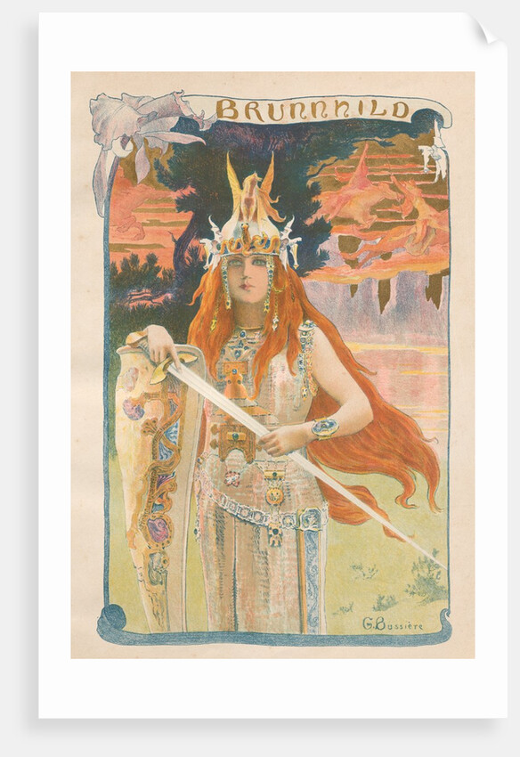Brunnhild, 1899 by Gaston Bussiere