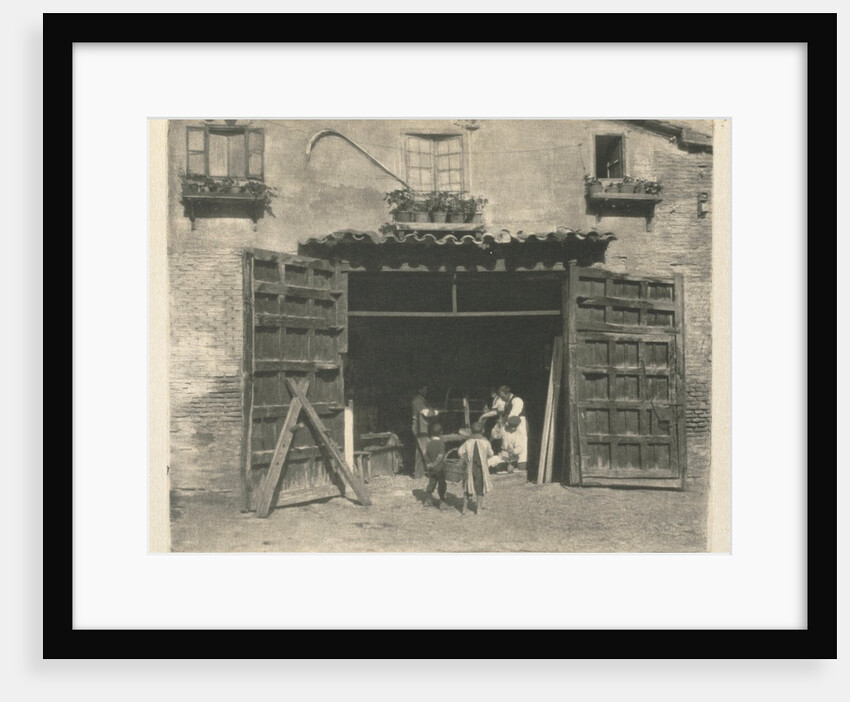 Camera Work: A Carpenter's Shop - Toledo, 1914 by James Craig Annan