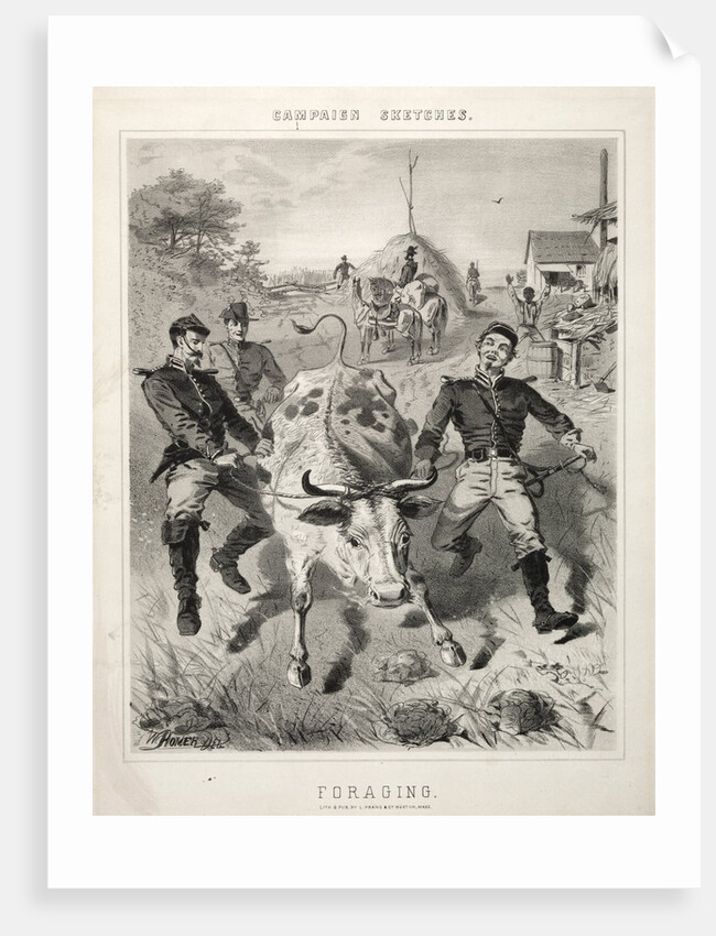 Campaign Sketches: Foraging, 1863 by Winslow Homer
