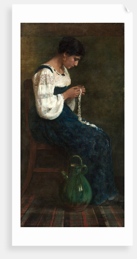 Capri Lace Maker, 1884 by George B. Butler