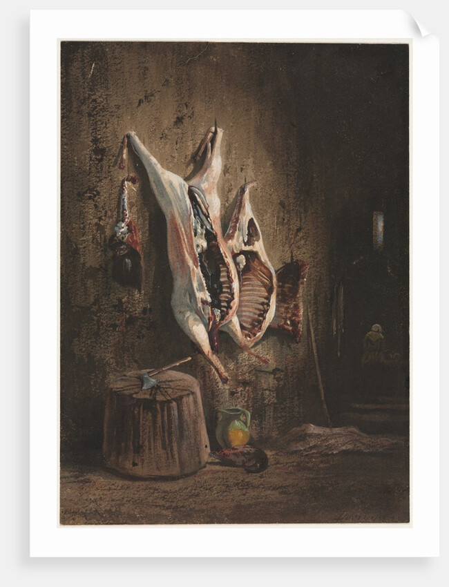 Carcasses, 1840-1860 by Alexandre-Gabriel Decamps