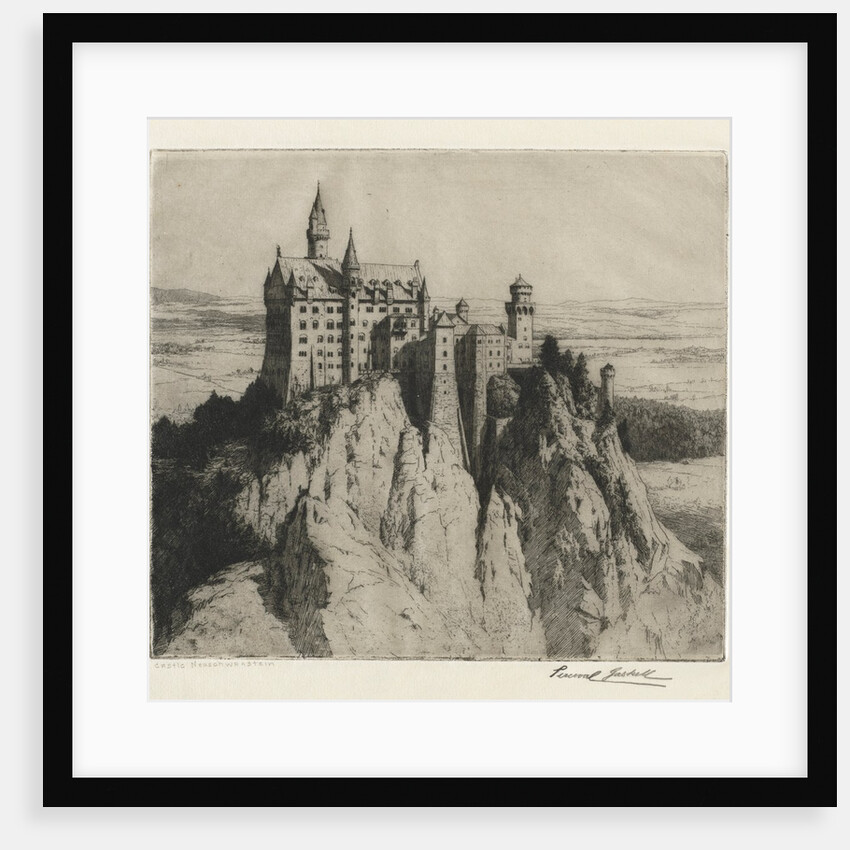 Castle Neuschwanstein, late 1800s-early 1900s by George Percival Gaskell